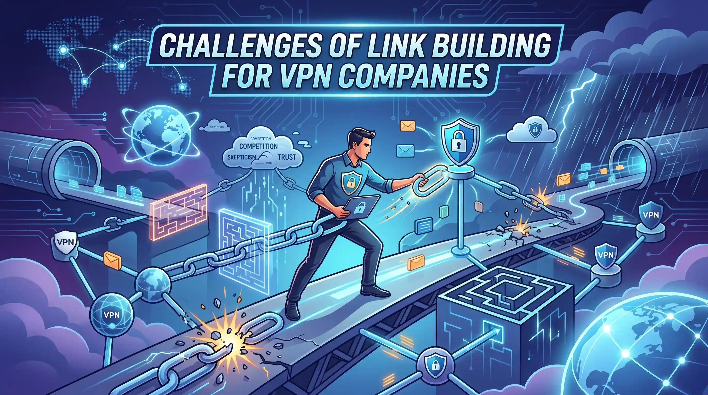 Challenges of Link Building for VPN Companies